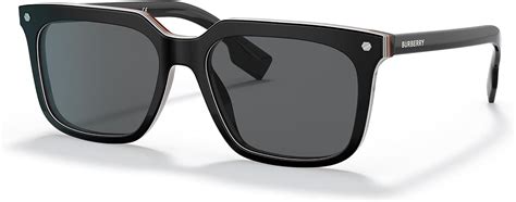 burberry 4337|BURBERRY Sunglasses BE 4337 379887 Carnaby Black Dark Grey.